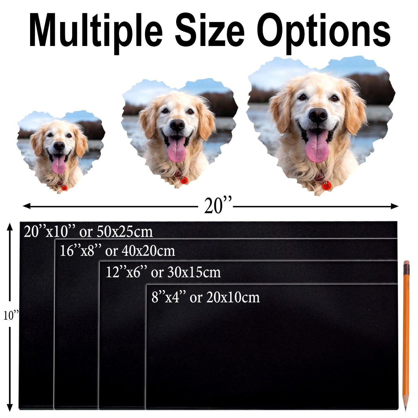 Durable thick polished granite pet loss plaque
