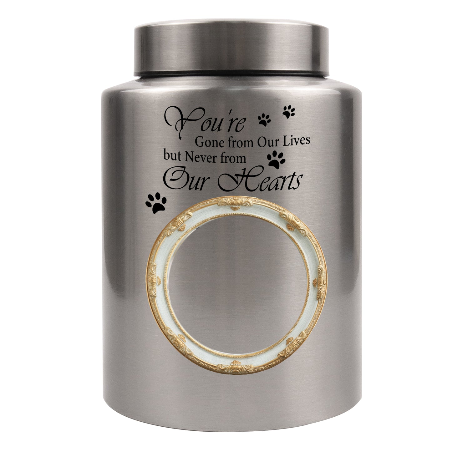 Custom Cat Urn for Ashes with Vintage Photo Frame-Personalized Cat Memorial Cremation Urn,Kitten Loss Sympathy Gift