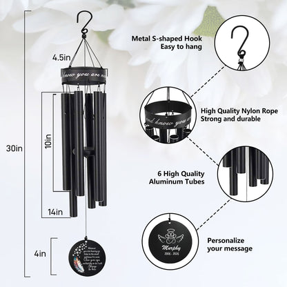 High-quality 30-inch metal wind chime