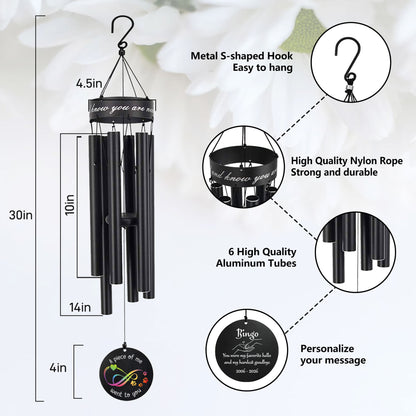 High-quality 6-ringed wind chime