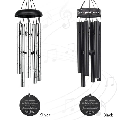 Two styles available: black and silver - pet memorial wind chimes