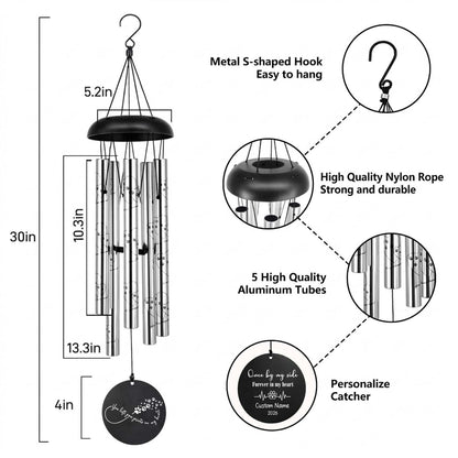 sympathy wind chimes
windchimes in memory of a loved one
dog memorial gifts for loss of dog