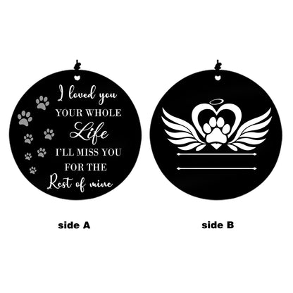 personalized dog memorial wind chimes