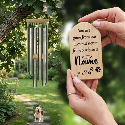 personalized wind chime with photo
pet loss gifts for memorial wind chime
wind chime for outside