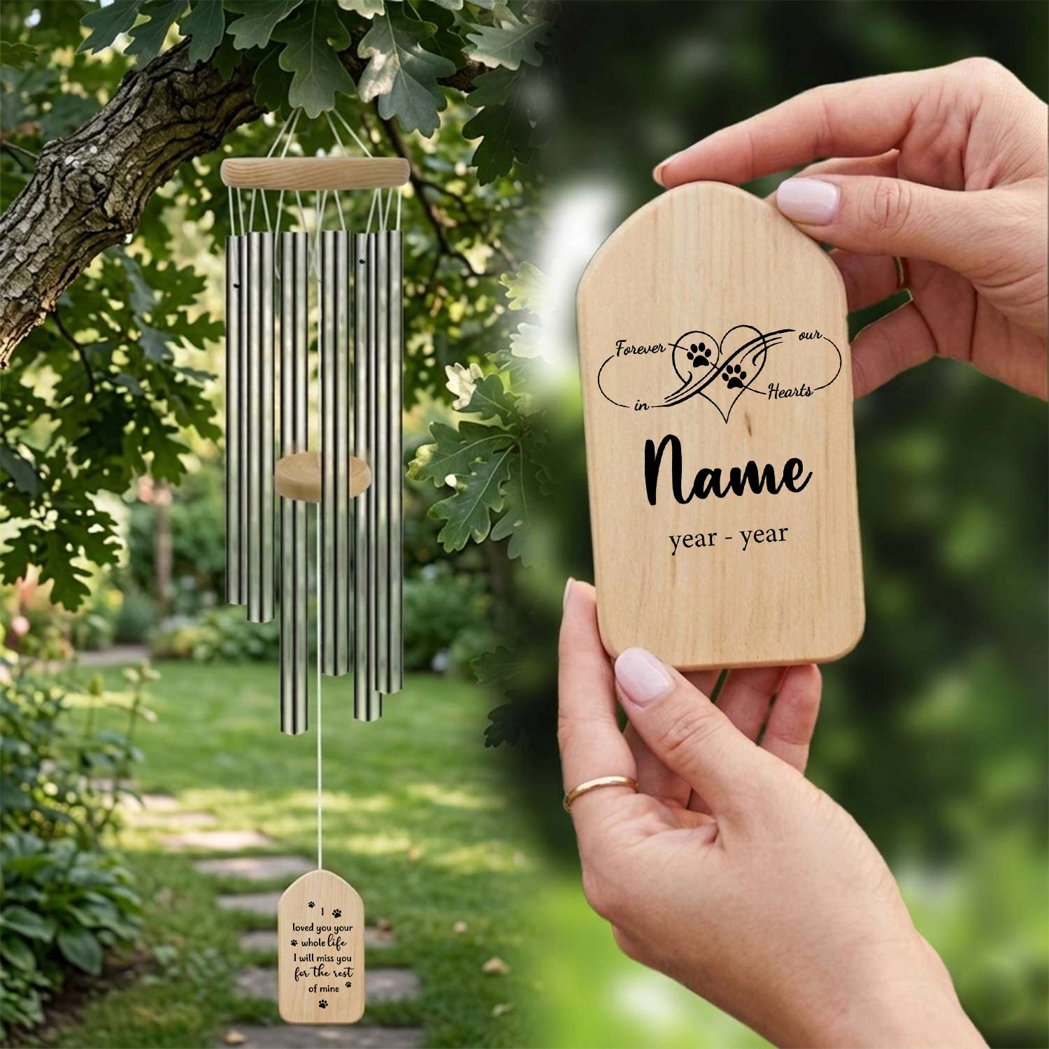 Pet memorial wind chime 
Pet remembrance gift