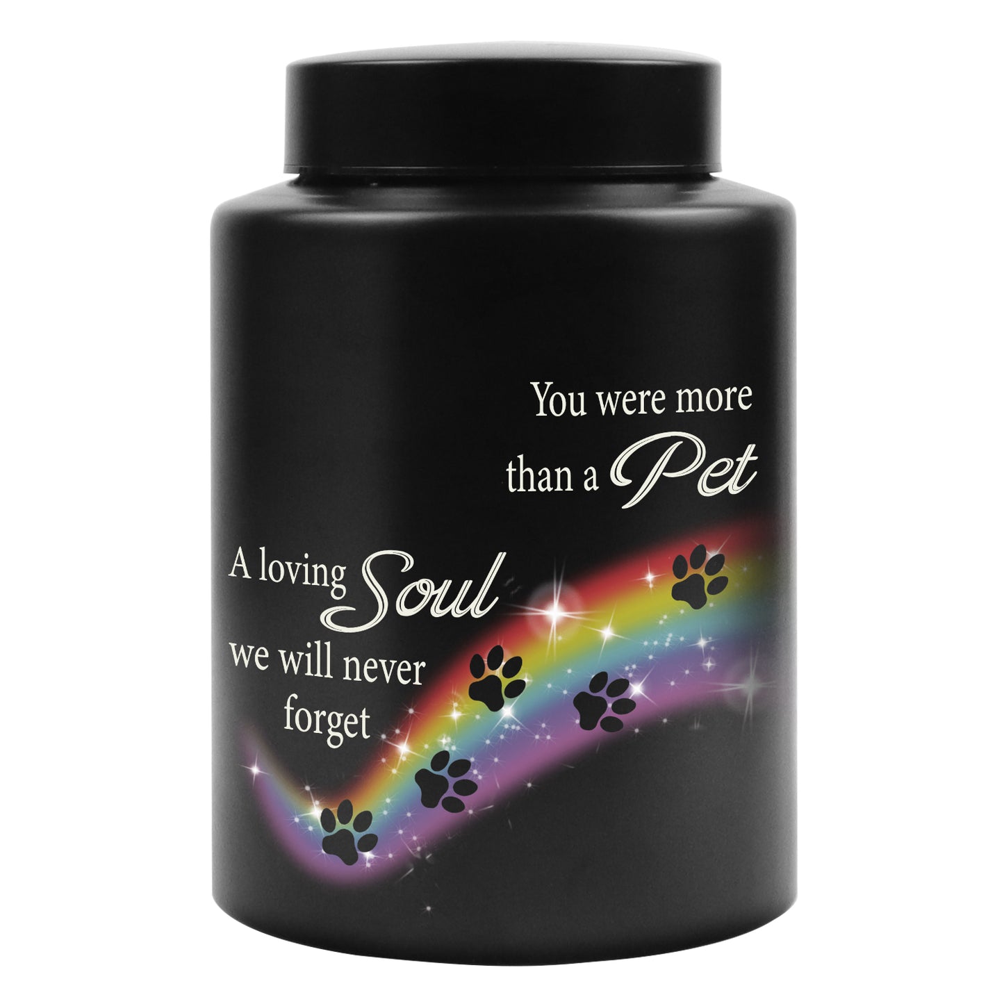 Personalized Rainbow Bridge Photo Pet Ashes Urn for Sympathy Dog Cat