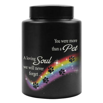 Personalized Rainbow Bridge Photo Pet Ashes Urn for Sympathy Dog Cat