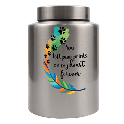 Rainbow Paw Custom Name Pet  Ashes Urn for Gogs Cats Pass Away