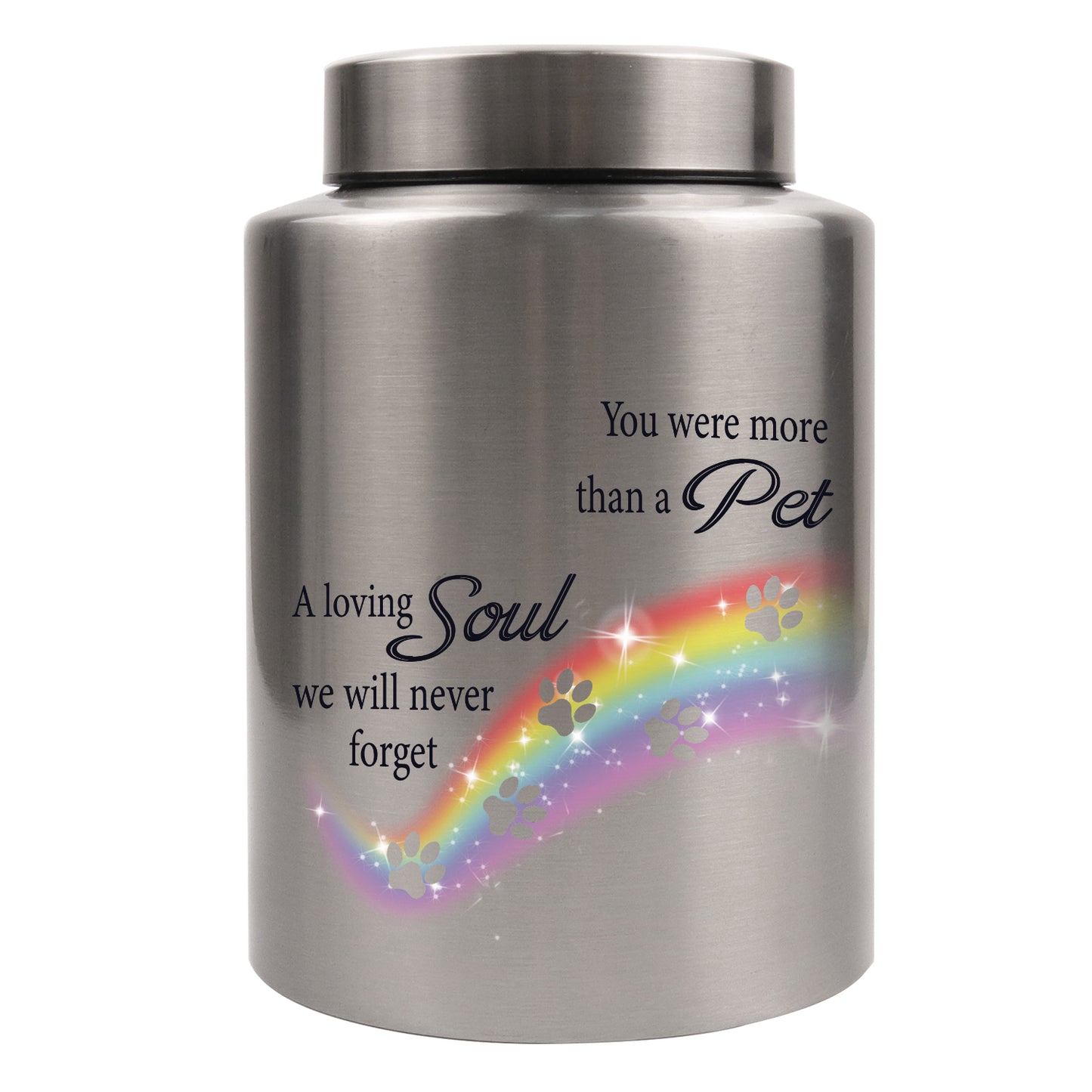 Personalized Rainbow Bridge Photo Pet Ashes Urn for Sympathy Dog Cat