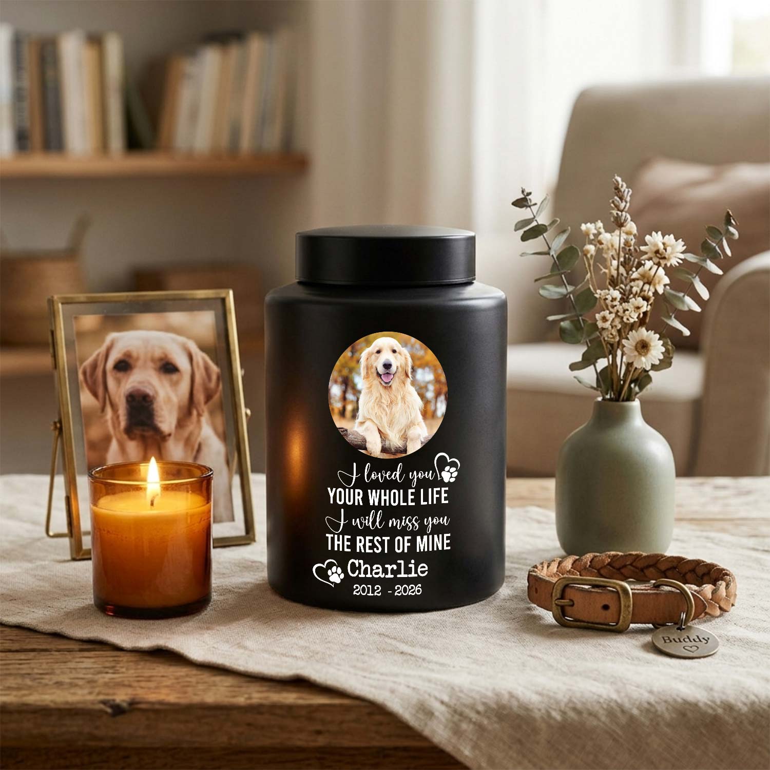 pet pass away ashes urn for memorial