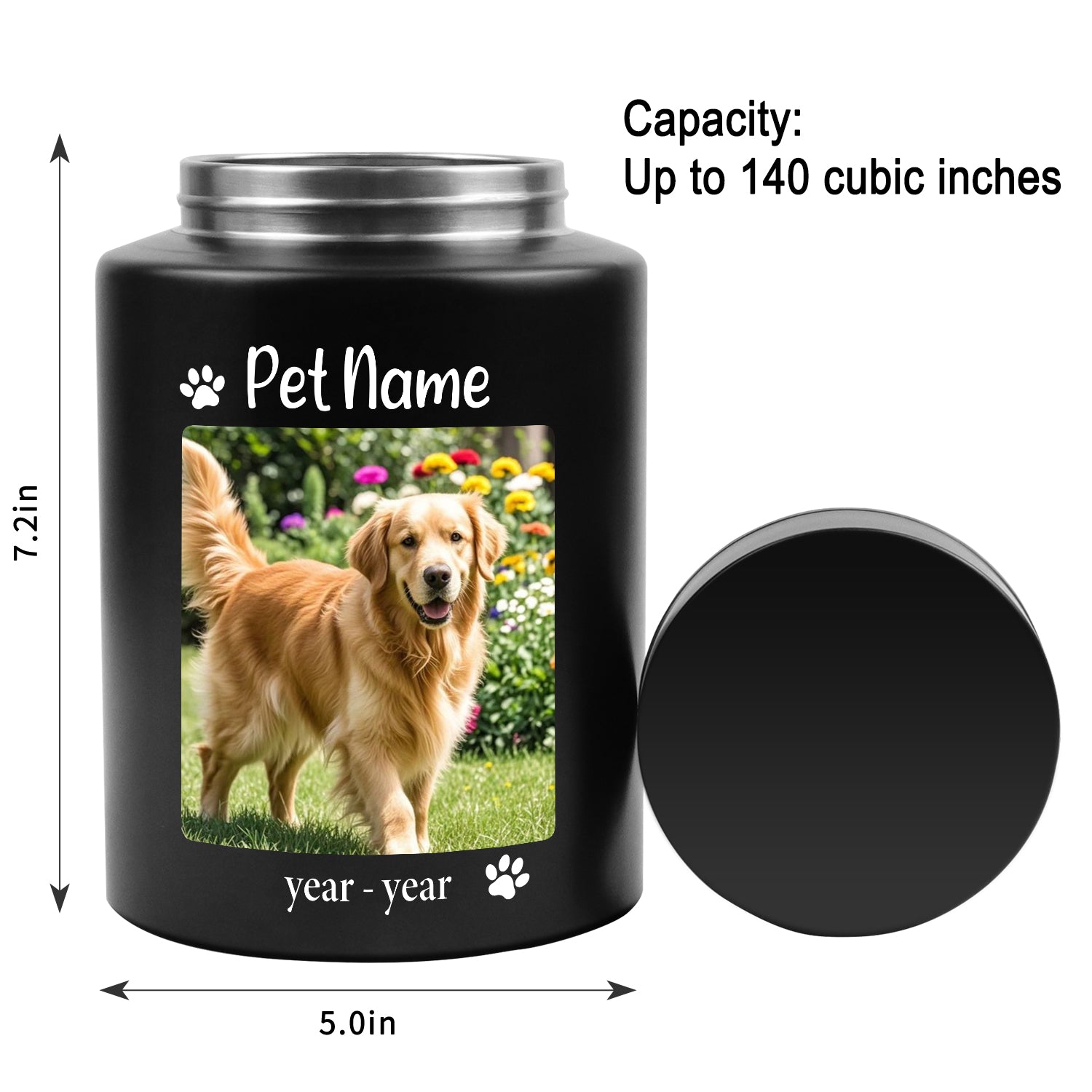 large sige pet ashes urn for large dogs cats