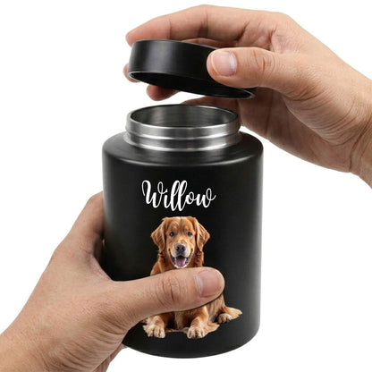 Sealed and moisture-proof metal pet dog and cat cremation urn