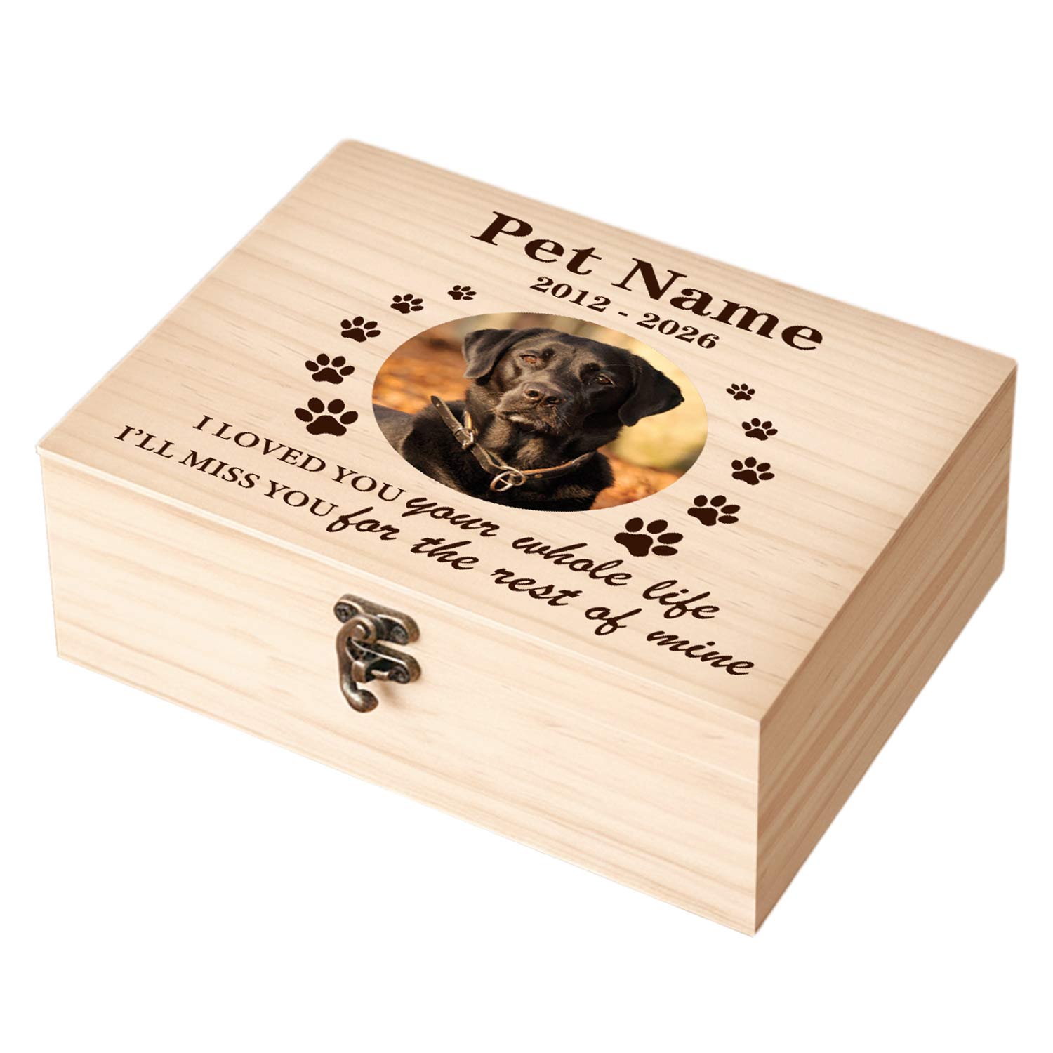dog memorial keepsake box
