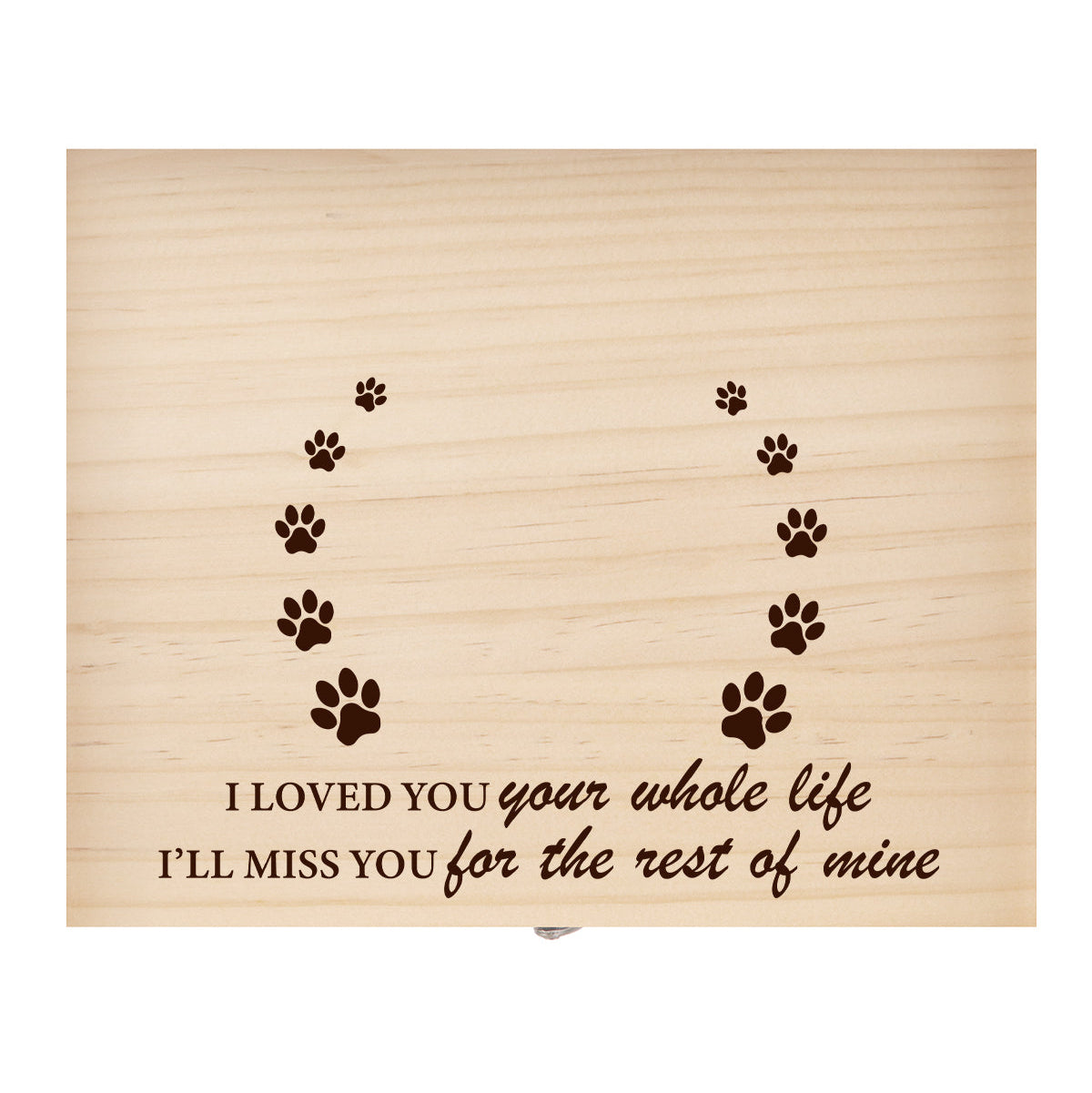 dog cat passing away gifts customized wood box