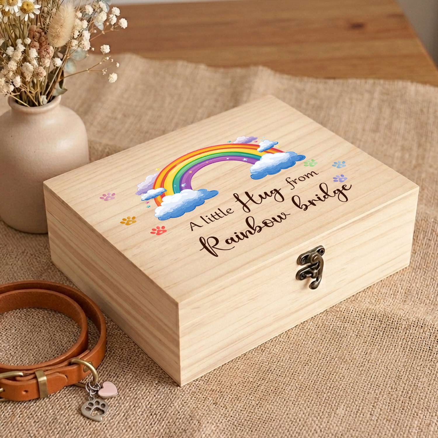 Dog memory keepsake box