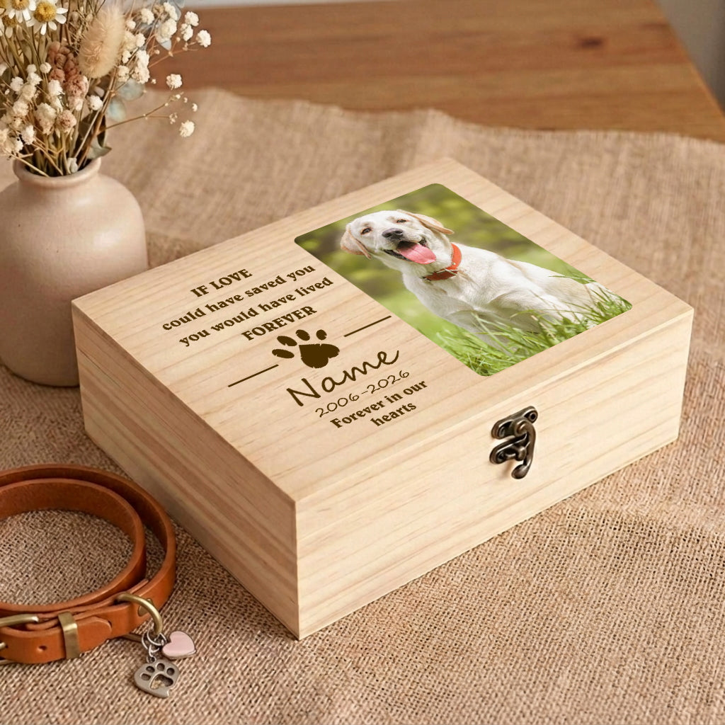 pet memory wood box