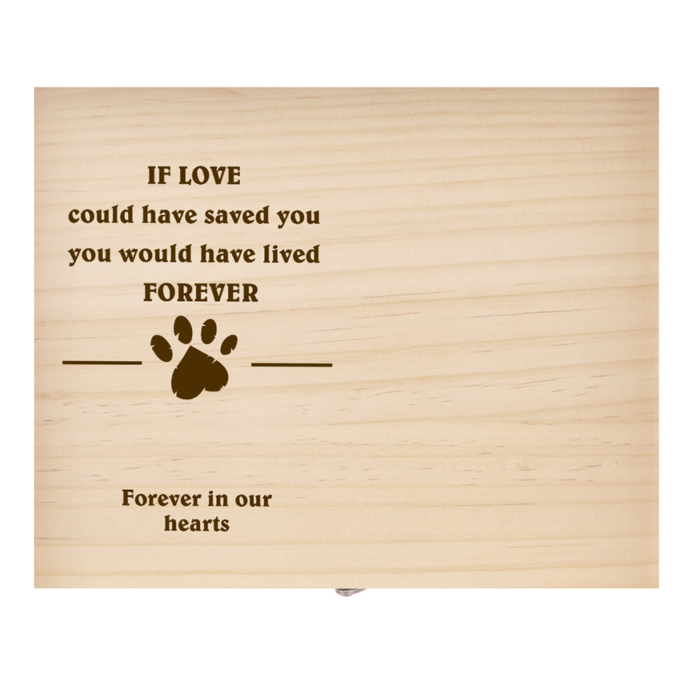 dogs cats pets passing away wood box memorial gifts