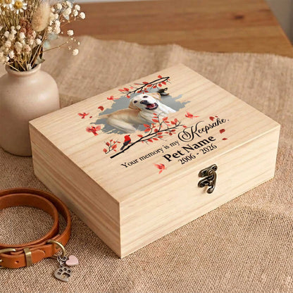 pet memorial wood box