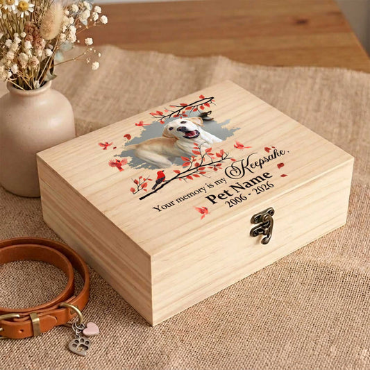 pet memorial wood box