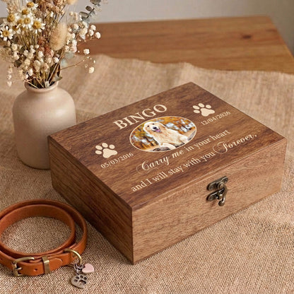 Personalized pet memorial box - Dog memory corner