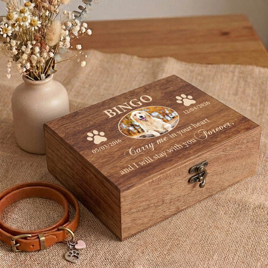 Personalized pet memorial box - Dog memory corner