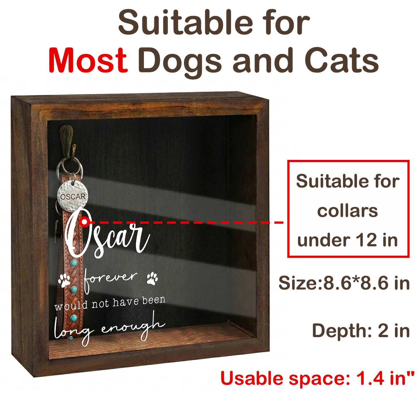 Collar display picture frame