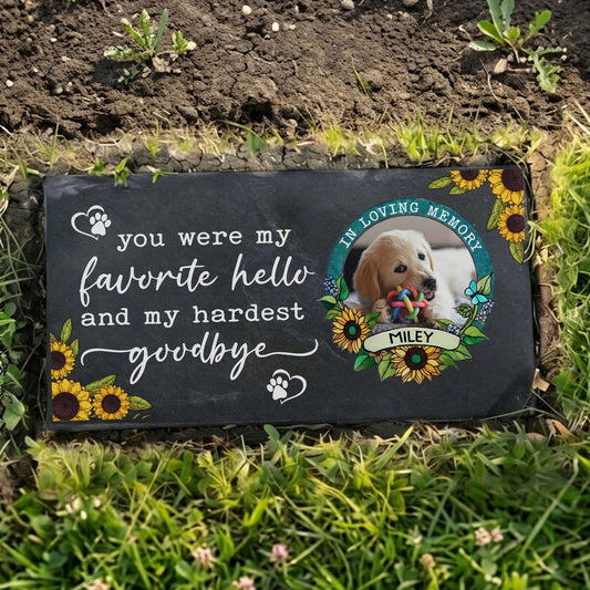 Variety black granite pet memorials
