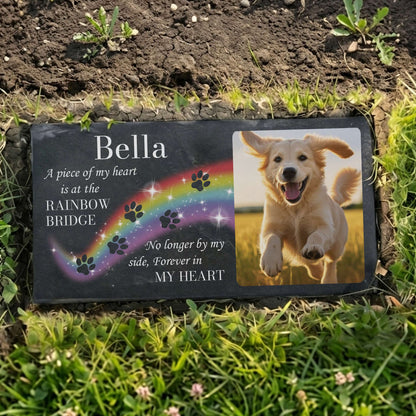 Elegant granite pet sympathy gifts in heart and shapes