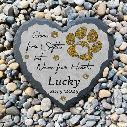 High-quality granite pet loss plaque for outdoor garden use