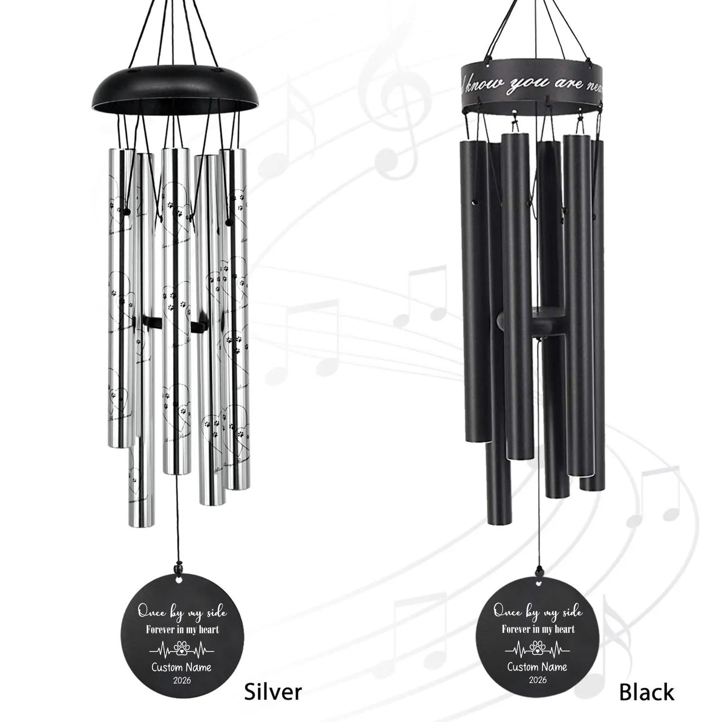 Pet Memorial Gifts Personalized 30" Wind Chimes for Loss