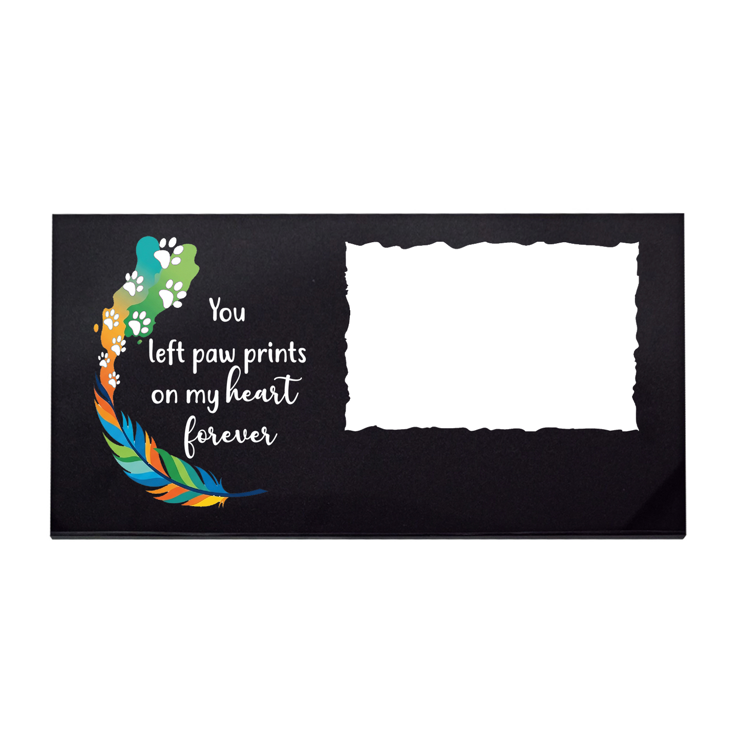 Custom Pet Remembrance Stone Your Paw Prints Will Forever Stay On Our Hearts