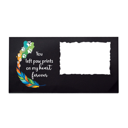 Custom Pet Remembrance Stone Your Paw Prints Will Forever Stay On Our Hearts
