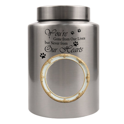 Custom Cat Urn for Ashes with Vintage Photo Frame-Personalized Cat Memorial Cremation Urn,Kitten Loss Sympathy Gift