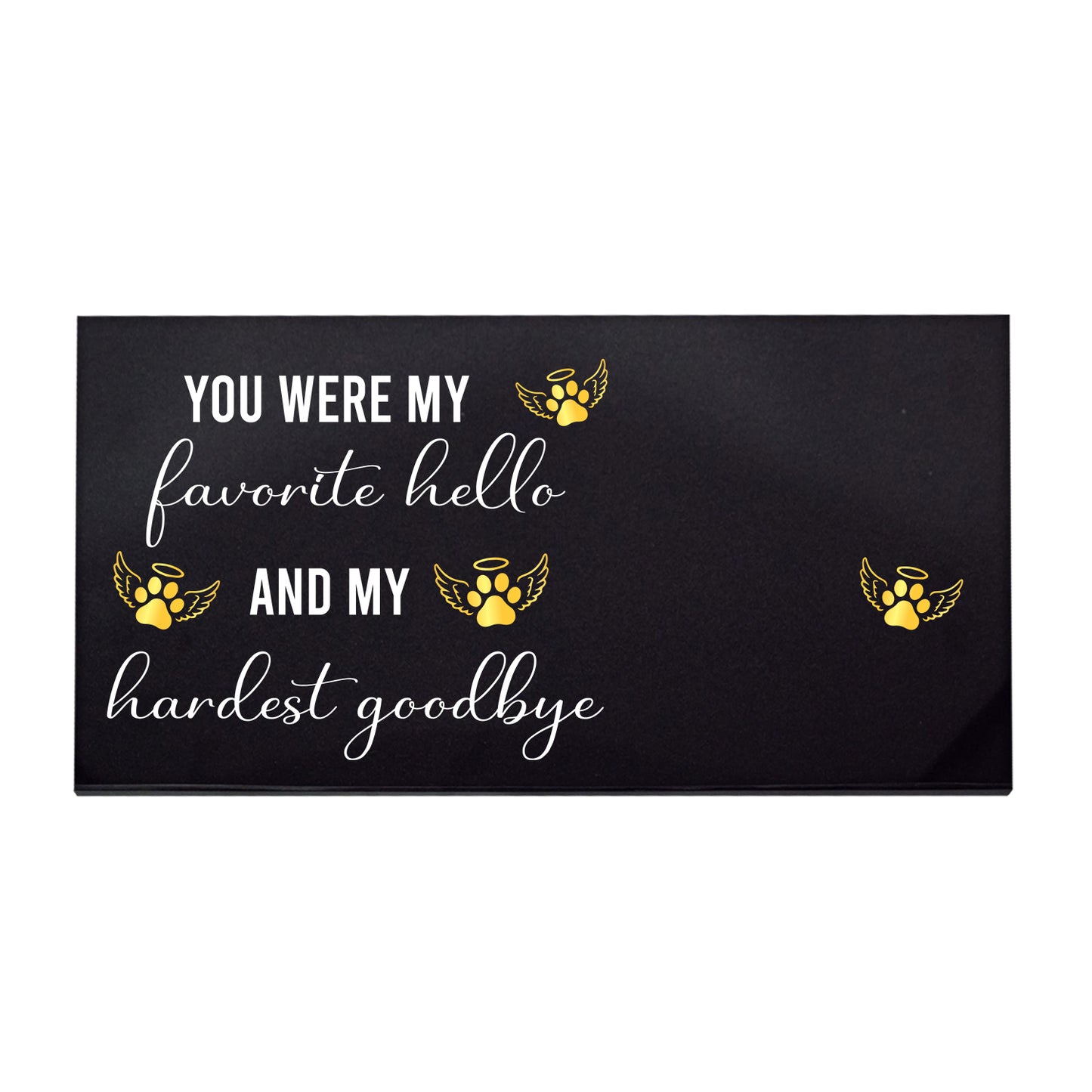 Personalized Dog Grave Marker You Left Paw Prints On My Heart Memorial Plaque