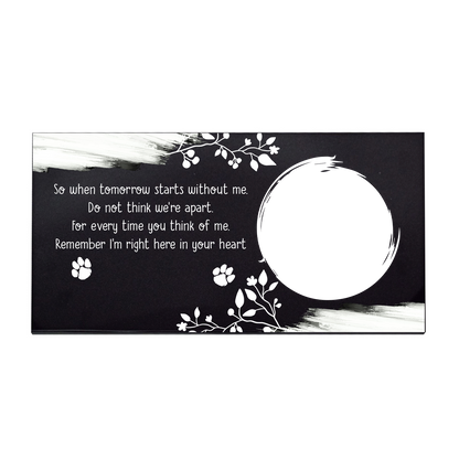 Personalized Dog Grave Marker Gone From My Lap, But Never From My Heart