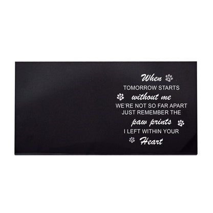 Custom Dog Memorial Stone You Were My Favorite Hello and My Hardest Goodbye